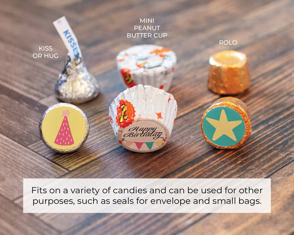 3/4 inch Birthday Candy Circles - Printable Digital Download by Greengate Images
