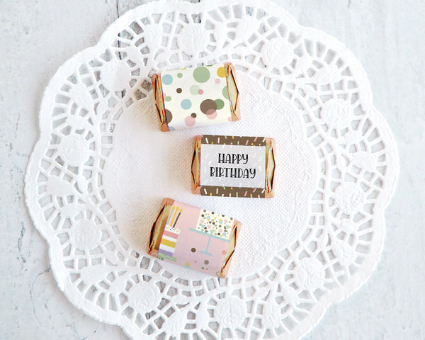 Birthday Nugget Wrappers - Printable Digital Download by Greengate Images