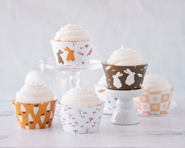 Easter Harvest Cupcake Wrapper Set - Printable Digital Download by Greengate Images