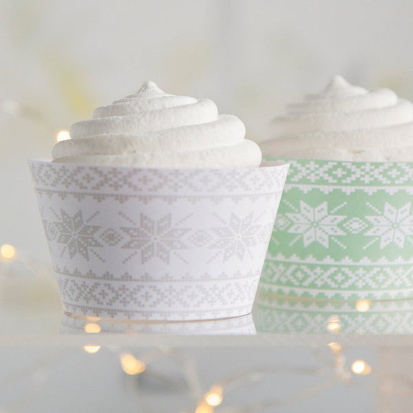 Knit Scandi Cupcake Wrappers - Greengate Images