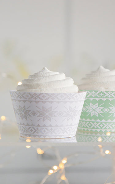 Knit Scandi Cupcake Wrappers - Greengate Images
