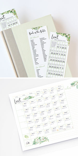 40-Day Lent Bible Reading Plan - Easter Lily Design - Greengate Images