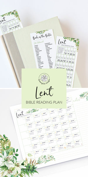 40-Day Lent Bible Reading Plan - Easter Lily Design - Greengate Images