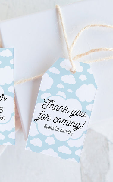 Light Blue Cloud Gift Tags - Greengate Images