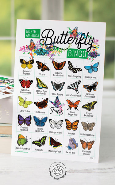 Butterfly Bingo - North American Species - Greengate Images
