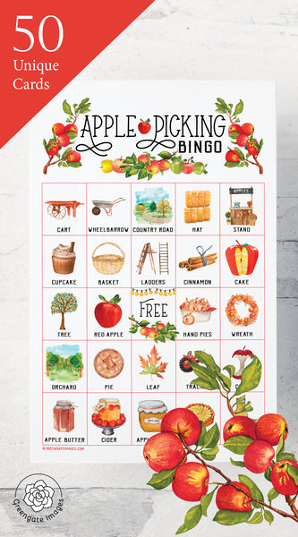 Apple Picking Bingo - Greengate Images