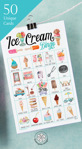 Ice Cream Bingo - Greengate Images