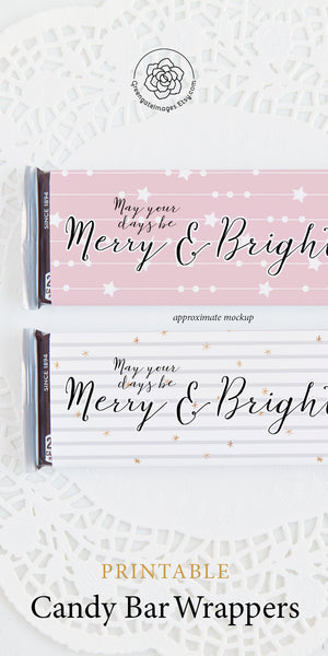 Christmas Candy Bar Wrapper Duo - Simple Stars - Greengate Images