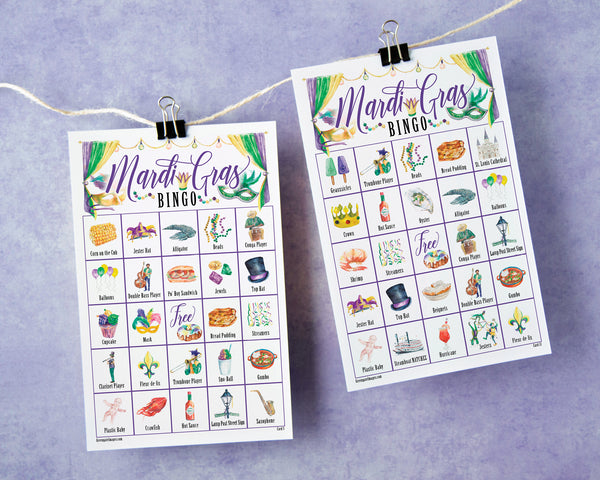 Mardi Gras Bingo - Color - Greengate Images