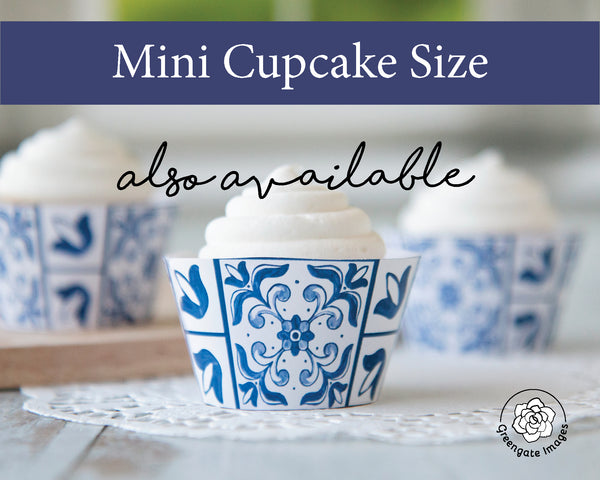 Talavera Style Cupcake Wrapper - Greengate Images