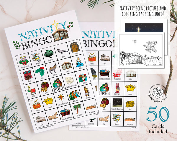Nativity Bingo - Greengate Images