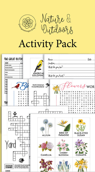 Nature Activity Printables Pack - Greengate Images