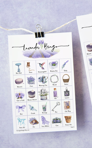 Lavender Bingo - Greengate Images
