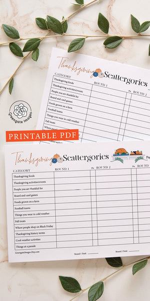 Thanksgiving Scattergories - Greengate Images