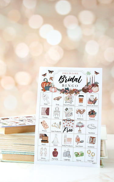 Fall / Autumn Bridal Bingo Cards - Greengate Images