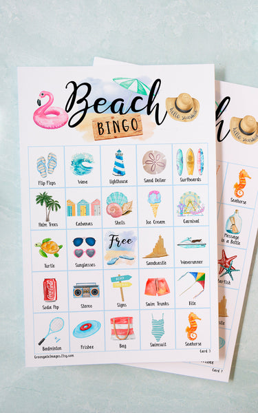 Beach Bingo - Colorful - Greengate Images