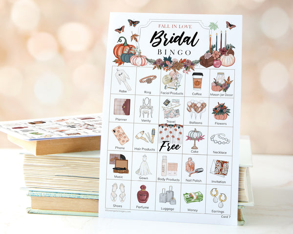 Fall / Autumn Bridal Bingo Cards - Greengate Images