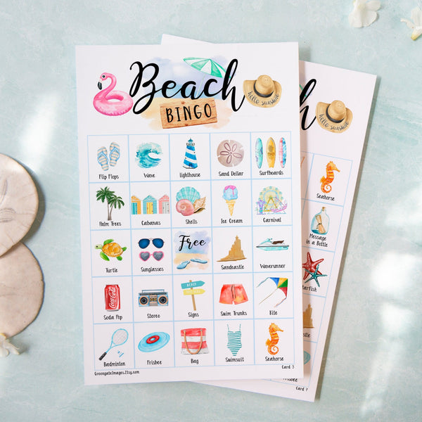 Beach Bingo - Colorful - Greengate Images