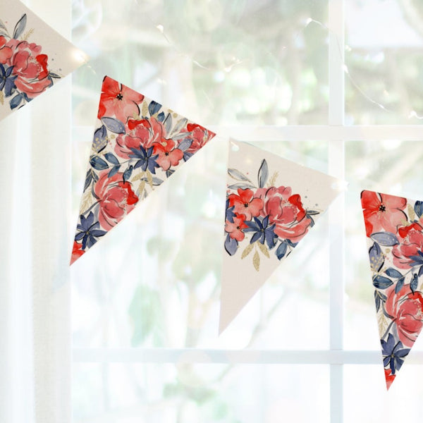 Patriotic Floral Bunting - Greengate Images