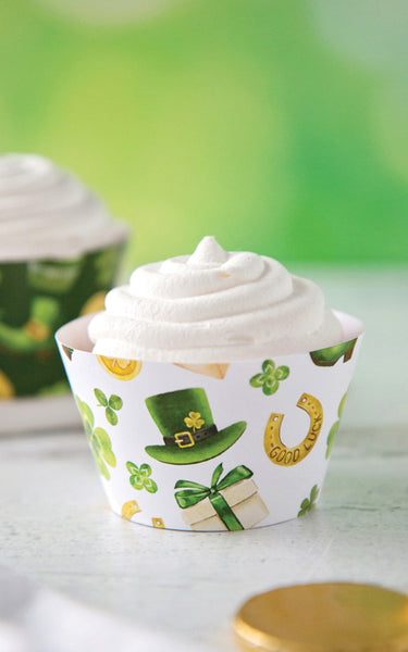 St. Patrick's Day Cupcake Wrapper Duo - Greengate Images