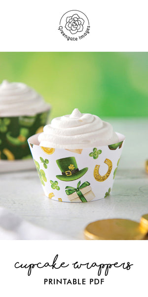St. Patrick's Day Cupcake Wrapper Duo - Greengate Images