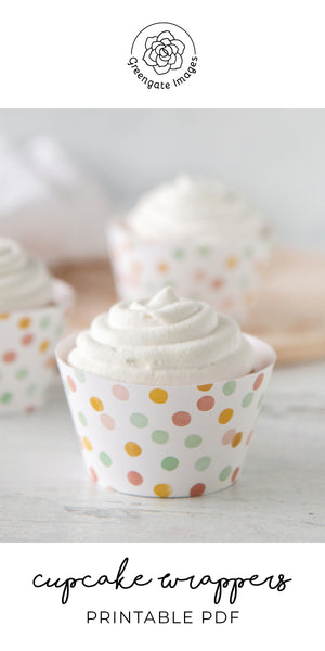 Polka Dot Cupcake Wrappers - Greengate Images