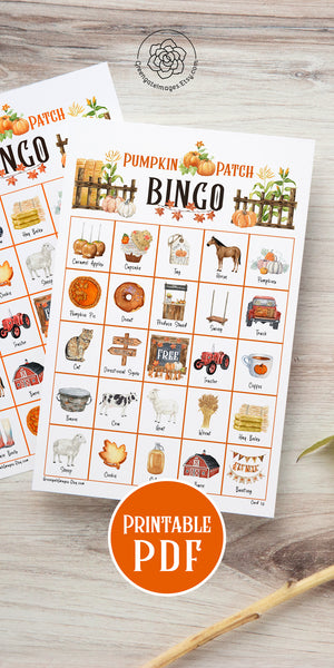 Pumpkin Patch Bingo - Greengate Images