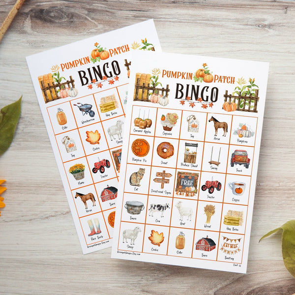 Pumpkin Patch Bingo - Greengate Images