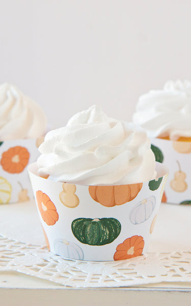 Pumpkins & Gourds Cupcake Wrappers - Greengate Images