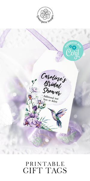 Hummingbird Gift Tag - Greengate Images