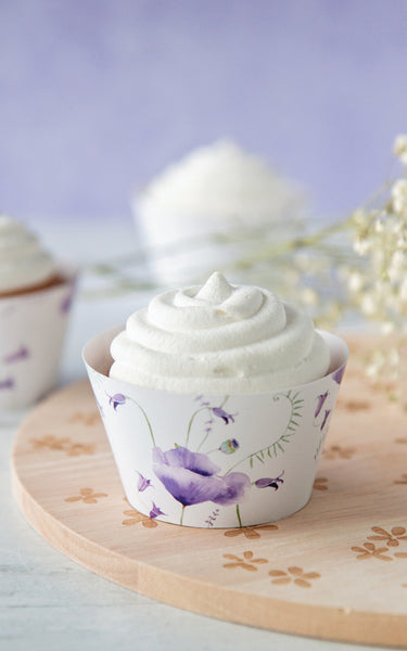 Sweet Pea Blue Bell Cupcake Wrappers - Greengate Images