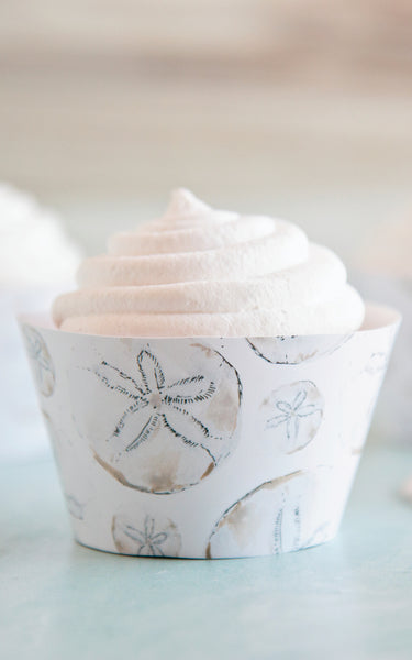 Sand Dollar Cupcake Wrapper - Greengate Images