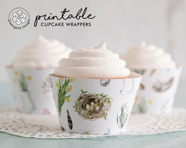 Spring Cupcake Wrapper - Natural Elements - Greengate Images