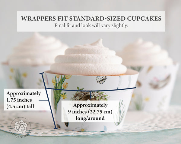 Spring Cupcake Wrapper - Natural Elements - Greengate Images
