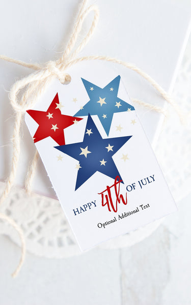Patriotic Stars Gift Tag - Greengate Images