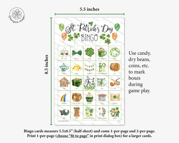 St. Patrick's Day Bingo - II - Greengate Images