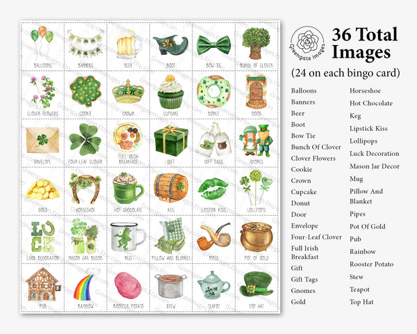 St. Patrick's Day Bingo - II - Greengate Images