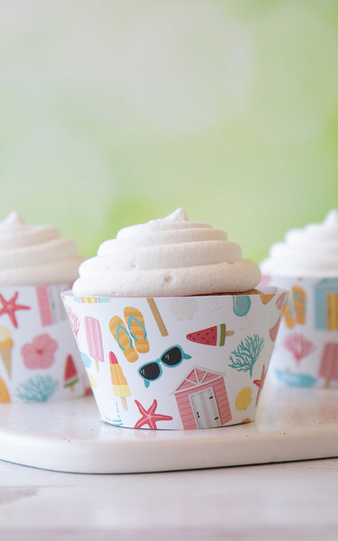 Summer Beach Cupcake Wrapper - Greengate Images