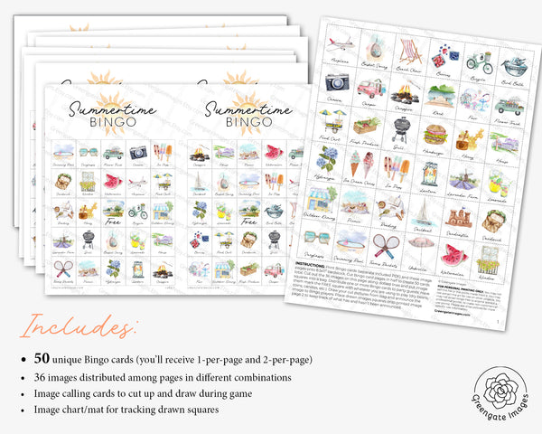 Summertime Bingo - Greengate Images