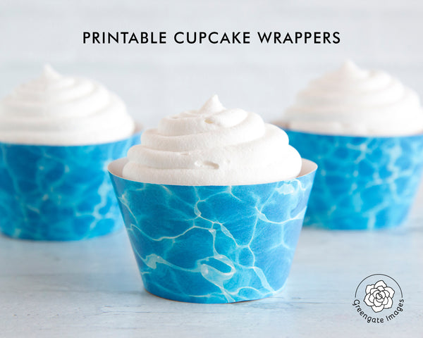 Swimming Pool Cupcake Wrapper - Greengate Images