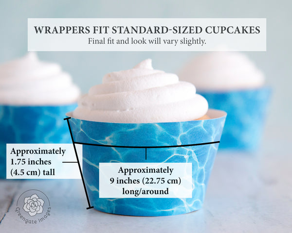 Swimming Pool Cupcake Wrapper - Greengate Images