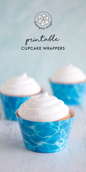 Swimming Pool Cupcake Wrapper - Greengate Images