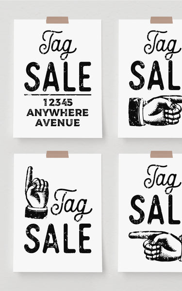 8.5x11" Tag Sale Signs - Greengate Images