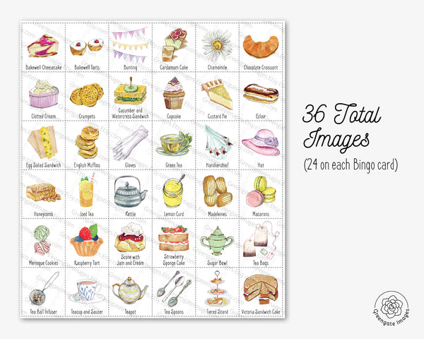 Tea Party Bingo - Greengate Images