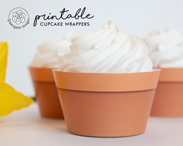 Cupcake Wrapper - Terracotta Pot - Greengate Images