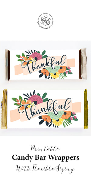 Thankful Candy Bar Wrappers - Greengate Images