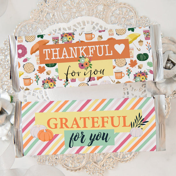 Thankful/Grateful Candy Bar Wrapper Duo - Greengate Images