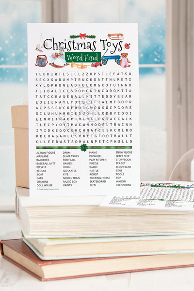 Christmas Toys Word Find - Greengate Images