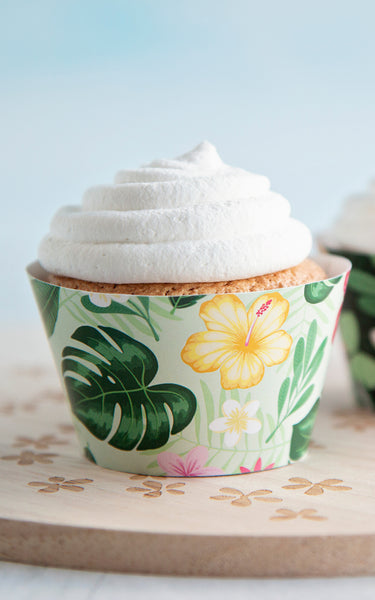 Tropical Flower Cupcake Wrapper - Greengate Images