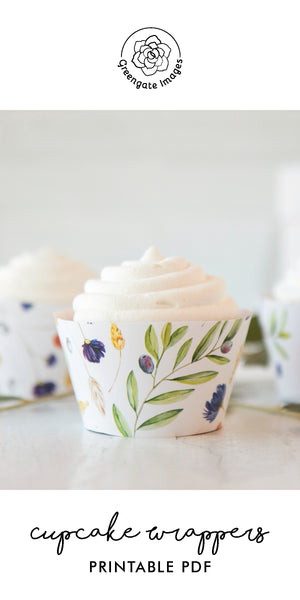 Wildflower Cupcake Wrapper - Greengate Images